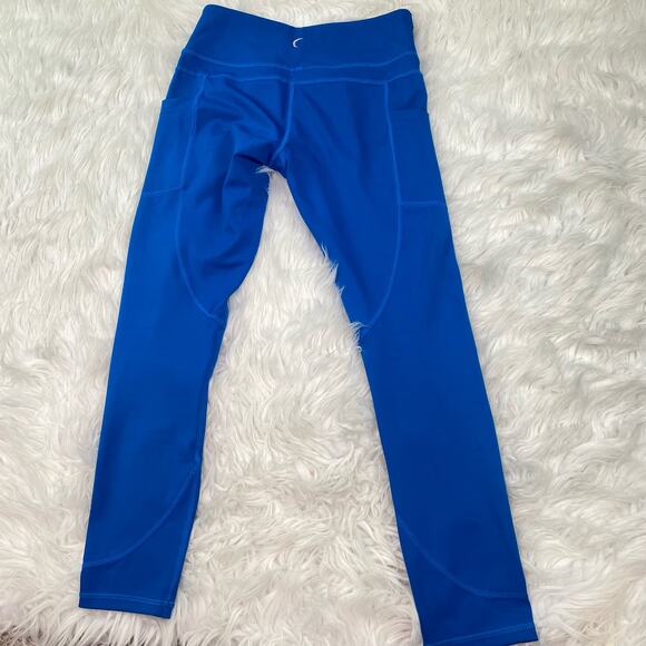ZYIA Women's Light N Tight Pocket Crop Leggings Blue Size 4 - Picture 9 of 16